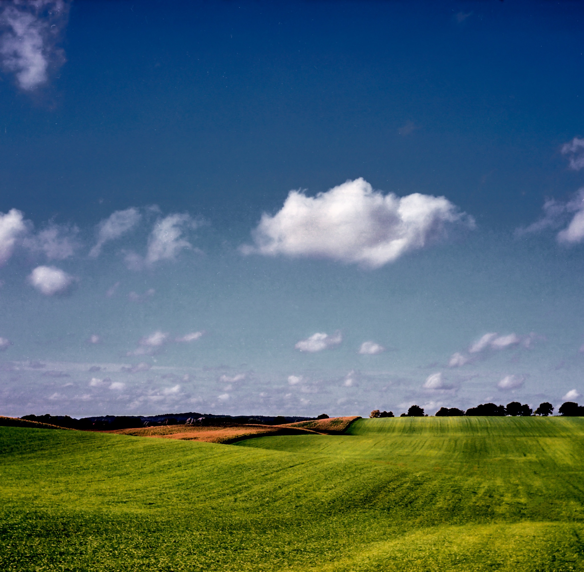 Landschaft mit Wolke