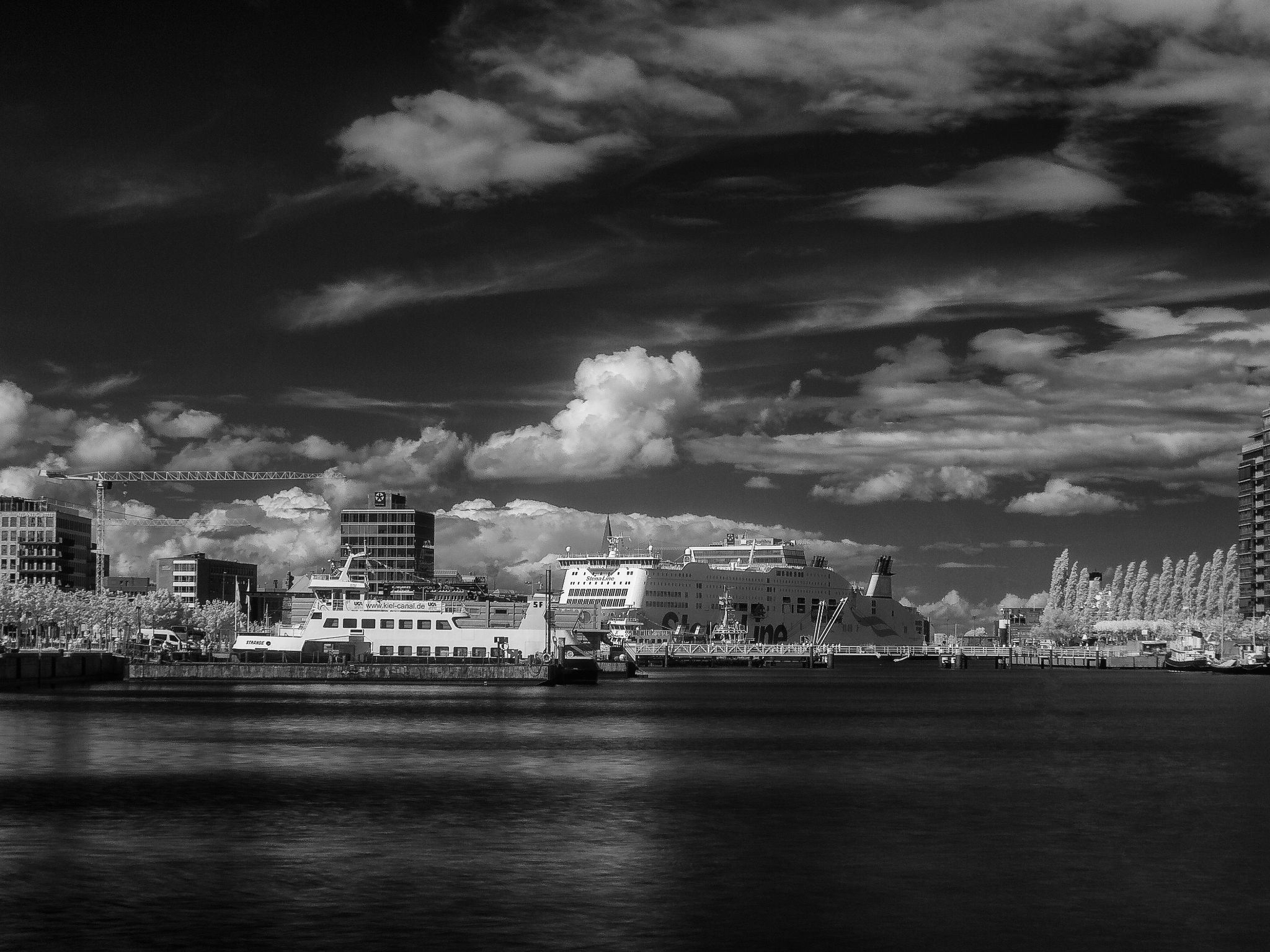 Blick auf die Förde, Infrarotfilter