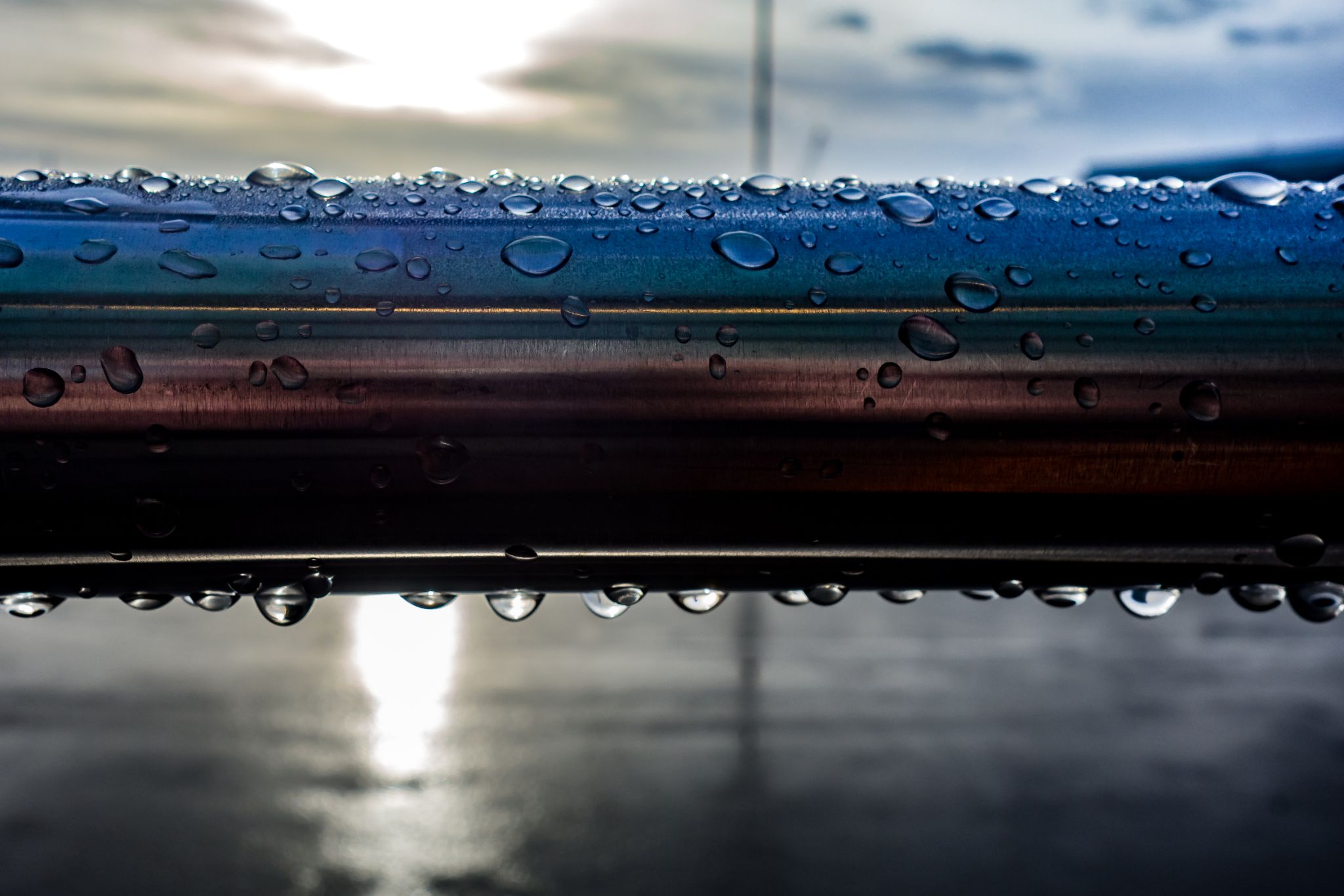 Beim Warten auf den Bus