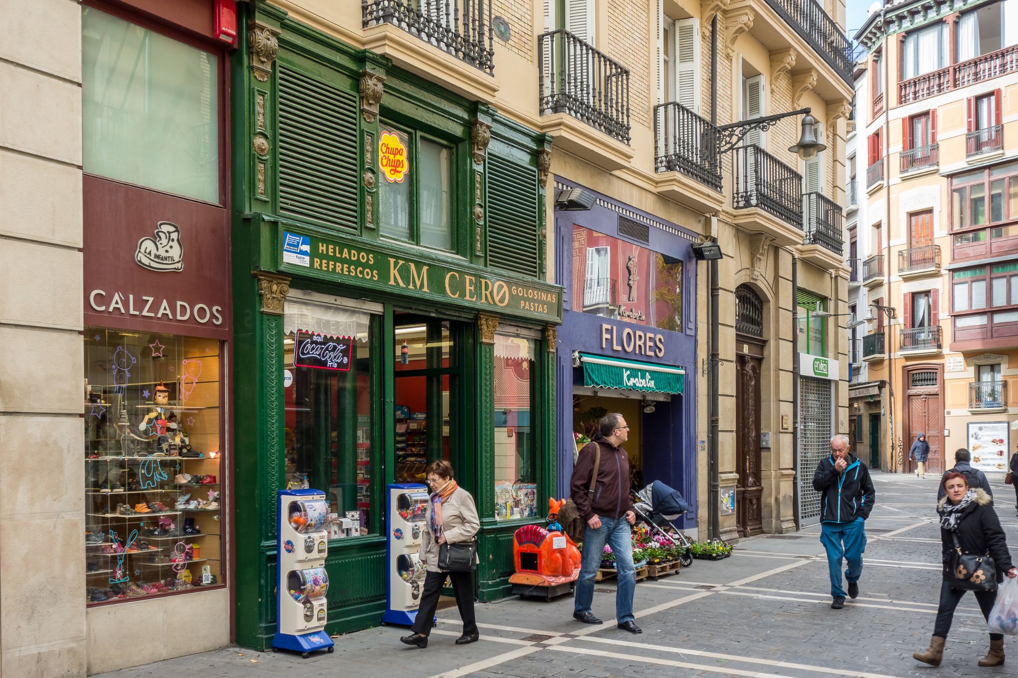 Straßenszene in Pamplona