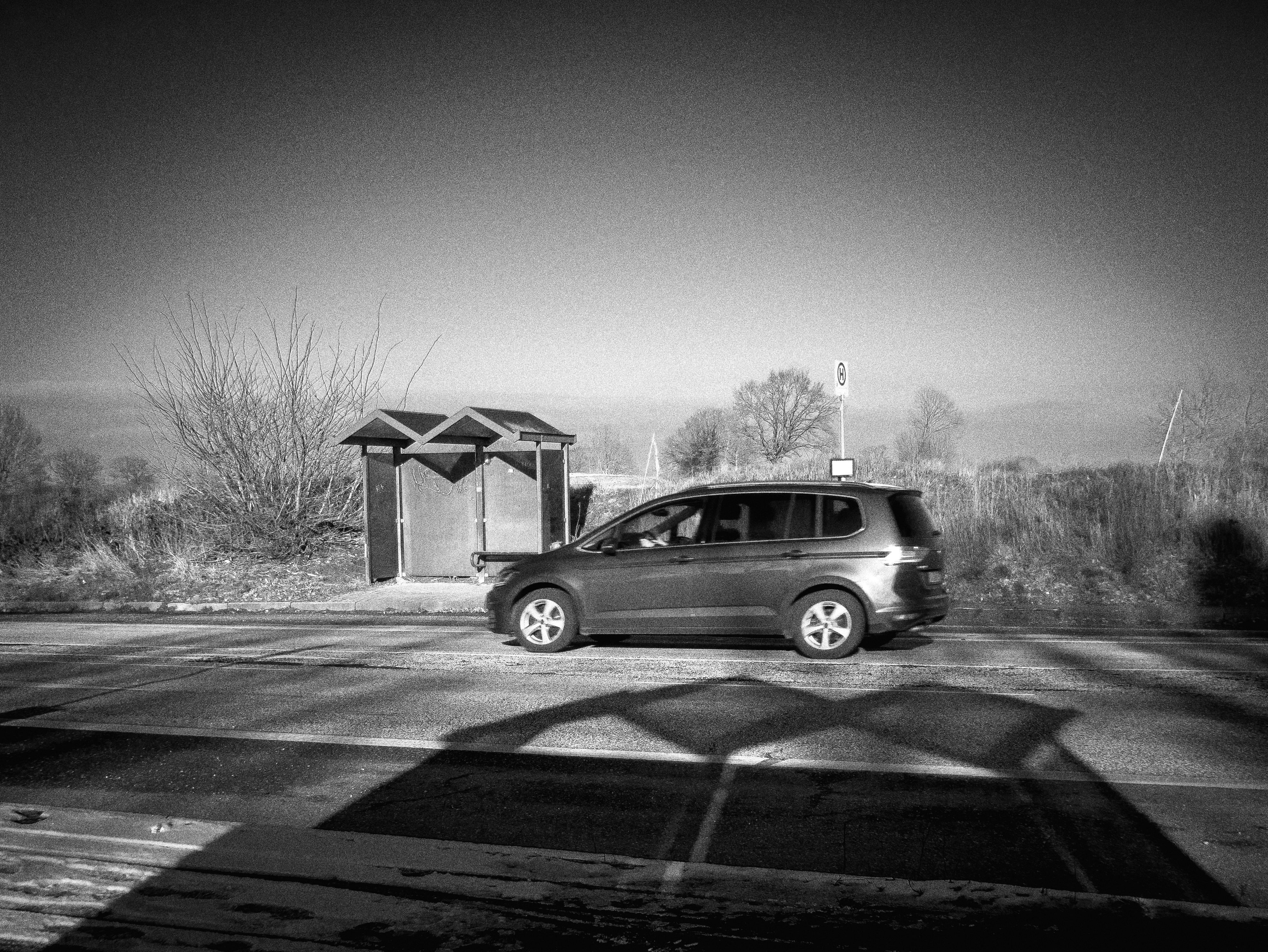 Bushaltestelle an der B404