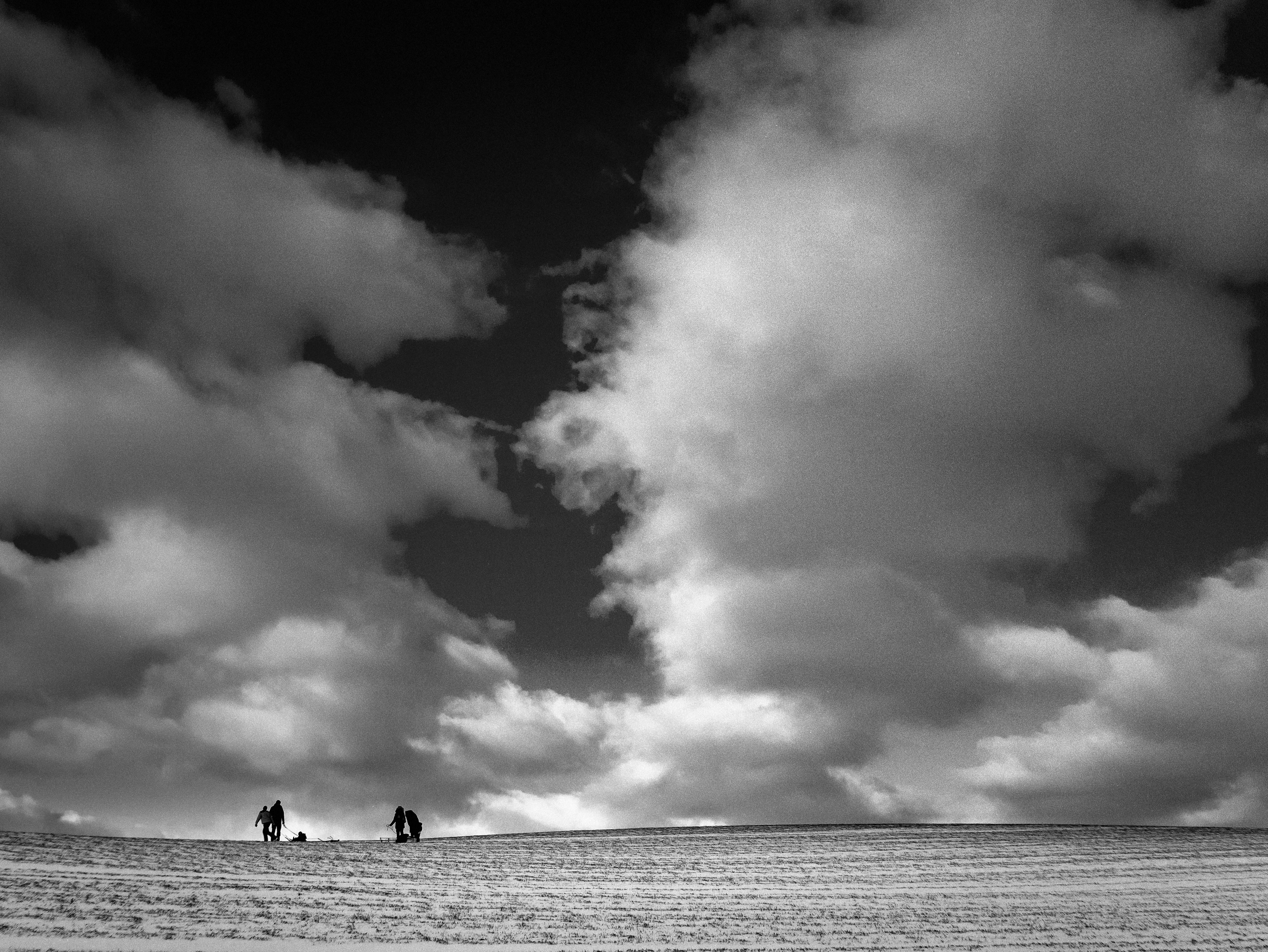 Auf dem Weg zum Rodelberg